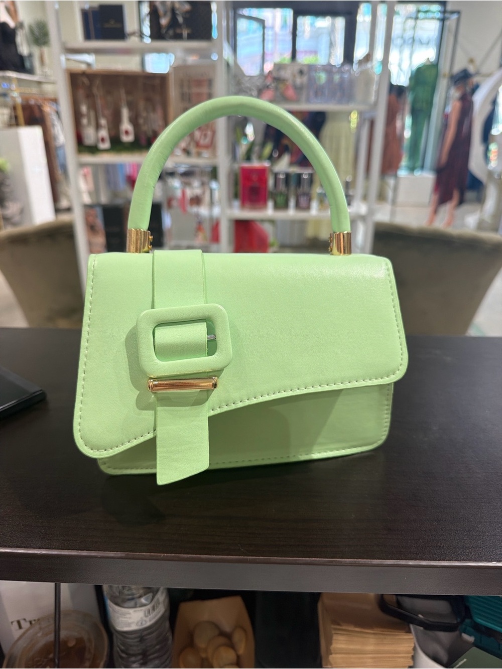 Mint Green Top-Handle Satchel - Women's Handbag